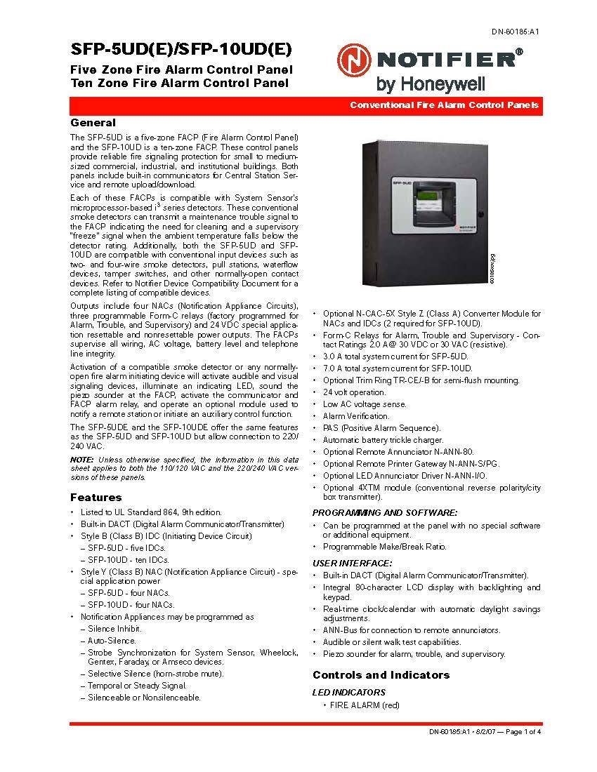 Notifier SFP-10UP