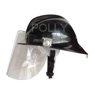 หมวกดับเพลิง P0154 พร้อมแถบสะท้อนแสง และหน้ากาก