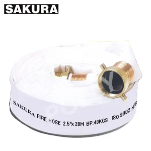 สายส่งน้ำดับเพลิง แบบผ้าใบ 2 ชั้น ยี่ห้อ SAKURA